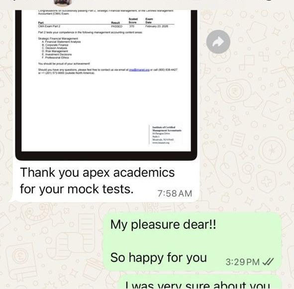 Student message